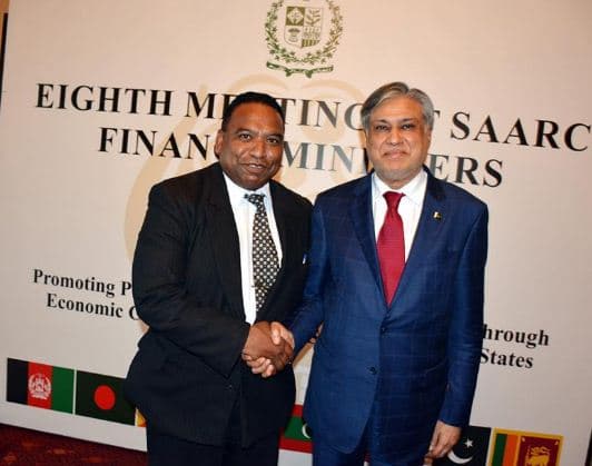 Minister for Finance and Economic Affairs Senator Ishaq Dar elected chairman of 8th SAARC finance ministers’ meeting