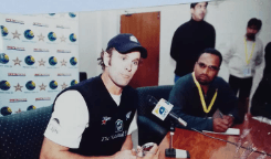 A page from Cricket Dairy of Pakistani journalist Asghar Ali Mubarak, 7th December 2003 Pakistan wins ODI series 5-0 against New Zealand at Rawalpindi