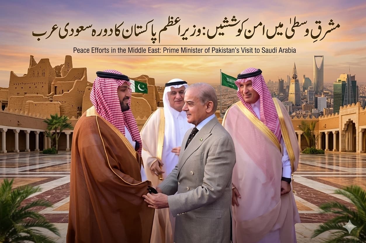 Peace Efforts in the Middle East: Prime Minister of Pakistan Visits Saudi Arabia