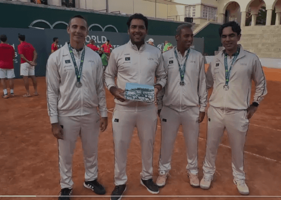 Pakistan Wins Silver Medal at ITF Masters World Team Championships